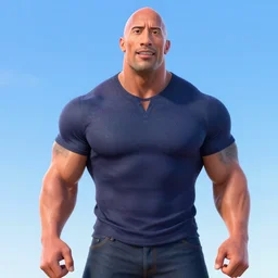 dwayne johnson as a pixar disney character from up 2 0 0 9 unreal engine octane render 3 d render photorealistic