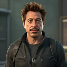 a screenshot of robert downey jr. in the video game half life alyx. 3 d rendering. unreal engine. amazing likeness. very detailed. cartoon caricature