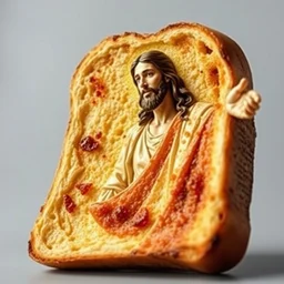 jesus as a piece of toast