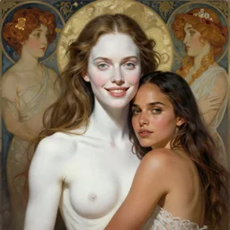 Jessica alba face mixed with Nathalie Portman, the pure white demon, overlord, overlord season 4, body portrait, slight smile, highly detailed, digital painting, artstation, concept art, sharp focus, illustration, art by wlop and greg rutkowski and alphonse mucha and artgerm