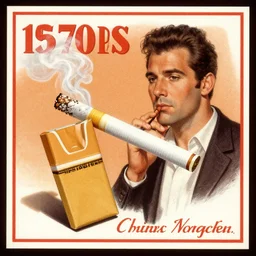 a cigarette advertisement form the 1 9 7 0 s