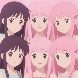 aesthetic chill lo - fi pastel pink anime by ghibli and wlop and rebecca sugar, perfect faces, remastered hd