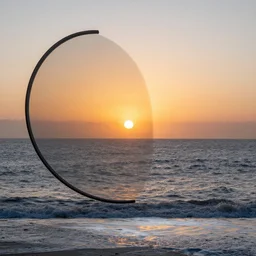 sunrise over ocean : : award winning photography, fine art, hdr, 6 - stop graduated neutral density filter, proper exposure, filmic, color graded