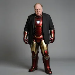 winston churchill is iron man, highly detailed, full length portrait, photorealistic face, hd