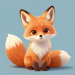 cute furry fox,  art by Silverfox