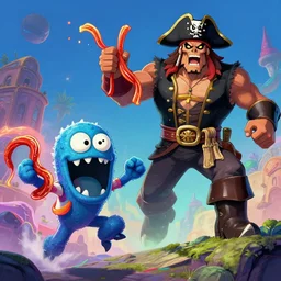 flying spaghetti monster Vs pirate titan