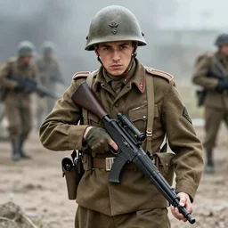 playboi carti as a german world war ii soldier 4 k detailed super realistic