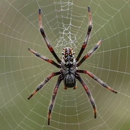 a closeup photorealistic photograph of a spider building a web, fantastic four theme. bright scene. fine detail. this 4 k hd image is trending on artstation, featured on behance, well - rendered, extra crisp, features intricate detail, epic composition and the style of unreal engine.