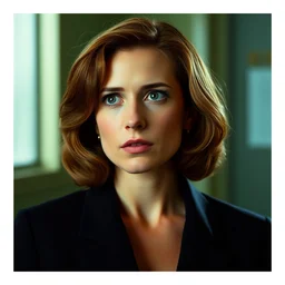 film still of vera farmiga as scully in x - files movie, 4 k