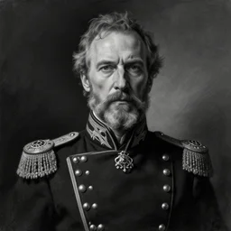 portrait of stoic looking john oliver as in the vigo carpathian painting, military uniform, fantasy, intricate, elegant, beautiful, highly detailed, charcoal, centered, dark, smokey, digital painting, artstation, concept art, smooth, sharp focus, illustration, art by artgerm and greg rutkowski and alphonse mucha