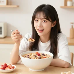 kimg jong in cereal comercial, 8k, high resolution, high detail