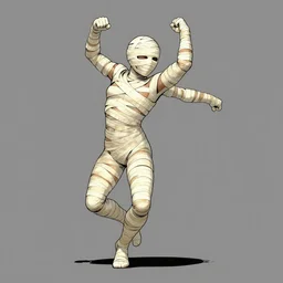 a mummy dances, graphic novel style by joann sear