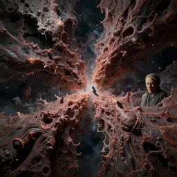 hyperrealistic mixed media image of unimaginable incomprehensible cosmic terror ripping apart space and time, stunning 3 d render inspired art by greg rutkowski and xiang duan and thomas eakes, hp lovecraft, perfect symmetry, flesh texture, realistic, highly detailed attributes and atmosphere, dim volumetric cinematic lighting, 8 k octane detailed render, post - processing, masterpiece,