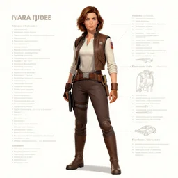 mara jade skywalker, character sheet by jim lee