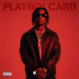 playboi carti new album cover, red, album art, album cover
