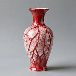 vase made out of blood veins