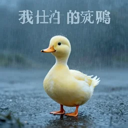 movie poster for a movie about a lonely duck in the rain, dramatic