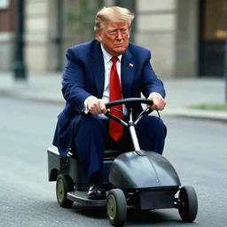 donald trump as the lawnmower man in the movie the lawnmower man ( 1 9 9 2 )