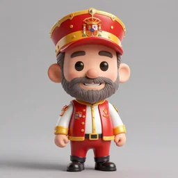 a cartoony caricature of thr Spanish King Felipe. Artwork. High Quality. 8k Resolution