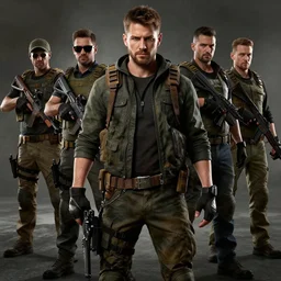 jay harrington as call of duty character, style by simon bisley, ismail inceoglu, wadim kashin, filip hodas, benedick bana, and andrew atroshenko.