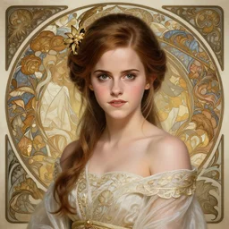 Emma Watson as a Japanese Goddess, cute, fantasy, intricate, elegant, highly detailed, digital painting, 4k, HDR, concept art, smooth, sharp focus, illustration, art by artgerm and H R Giger and alphonse mucha