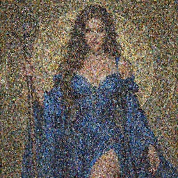 Halle Berry as a good sorceress , passionate , seductive, sweaty,  intricate dressed in ornate blue robes and staff, insatiable, intricate,  highly detailed, digital painting, artstation, concept art, smooth, sharp focus, illustration, Unreal Engine 5, 8K, art by artgerm and  greg rutkowski and alphonse mucha