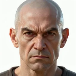 angry bald old man portrait, beautiful face, highly detailed face, close-up, fantasy art, male art, in the style of greg rutkowski, illustration, epic, fantasy, intricate, hyper detailed, artstation, concept art, smooth, sharp focus, ray tracing