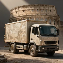 Ancient Rome delivery lorry truck