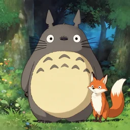 a still of totoro in fantastic mr fox