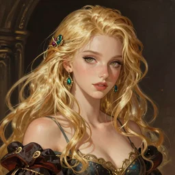 Morena Baccarin as a beautiful blonde girl, intricate, highly detailed, digital painting, artstation, official media, anime key visual, concept art, rich vivid colors, ambient lighting, sharp focus, illustration, art by Artgerm, Makoto Shinkai, Ilya Kuvshinov, Lois Van Baarle, and Rossdraws