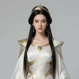 portrait of the powerful empress of the solar system in the style of anna dittmann and in the style of donato giancola and in the style of charlie bowater. glowing, ornate and intricate, stunning, dynamic lighting, intricate and detailed.