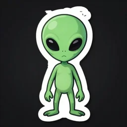 Reddit Alien, sticker illustration