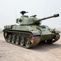 a military tank but the wheels on the bottom are replaced with giant meatballs