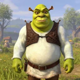 a screenshot of shrek in red dead redemption 2