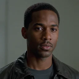 a film still of Katt Williams starring in The Matrix (1999), close up, shallow depth of field