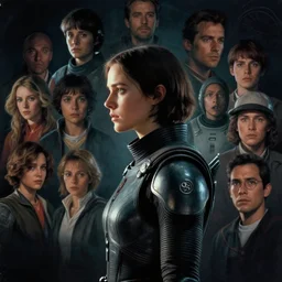 film camera : masterpiece medium shot side profile portrait by thomas blackshear, imogen poots as a space templar, matte painting, extremely emotional, cinematic moody colors, poster by hsiao ron chen, ilya kuvshinov, magali villeneuve, artgerm, jeremy lipkin and michael garmash and rob rey, christophe vacher