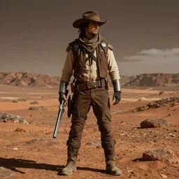a sci-fi gunslinger on mars, renato casaro