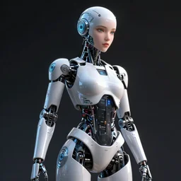 A very very very very very beautiful female android robot, rendered by Beeple, by Makoto Shinkai, syd meade, space art concept, digital art, unreal engine, WLOP, trending on artstation, 4K UHD image, octane render,