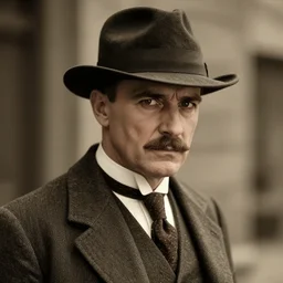 The kind of man that gives looks that could kill, 1920's, hyper realistic, super detailed, 4k, HDR, photograph