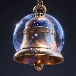 extremely detailed concept art of the intricate spherical bell infused with star magic, global illumination, octane render, digital art, trending on artstation, sharp focus, 4 k