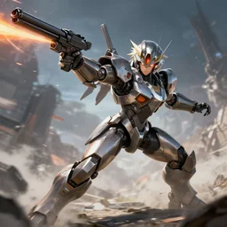 Raiden throwing a Metal Gear