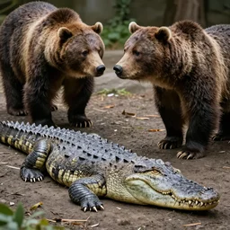 half crocodile, half grizzly bear