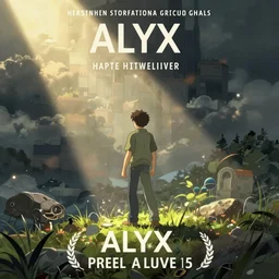 alyx from half life as a studio ghibli poster