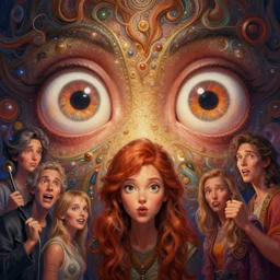 epic professional digital art of hungry eyes, accent lighting, painted, intricate, detailed, cheery, fun, effervescent, by leesha hannigan, wayne haag, reyna rochin, ignacio fernandez rios, mark ryden, iris van herpen,, epic, stunning, gorgeous, much wow, much detail, cinematic, masterpiece.