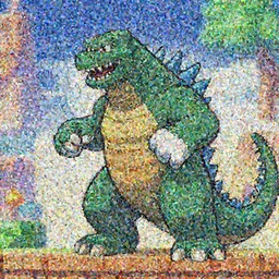 screenshot of ((((godzilla)))) from the video game Super Mario 64