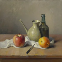 a beautiful still life painting by a third-year art student; extraordinary masterpiece!!!!!