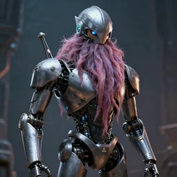 heroic zoidberg with davy jones squid beard helmet. droid body. artstationz greg rutkowski. beksinski, octane render, unreal engine 6, epic game graphics, fantasy, cyberpunk, conceptual art, ray tracing