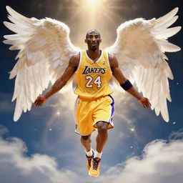 kobe bryant as an angel in heaven