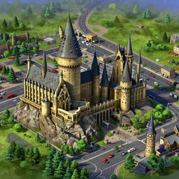 Hogwarts in Sim City 2000