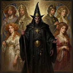 an evil wizard, d & d, fantasy, portrait, highly detailed, digital painting, artstation, concept art, sharp focus, illustration, art by artgerm and greg rutkowski and magali villeneuve and alphonse mucha, lucas graciano, digital art, steve argyle, peter mohrbacher, davi blight, orientalism and bouguereau and zdzislaw beksinski
